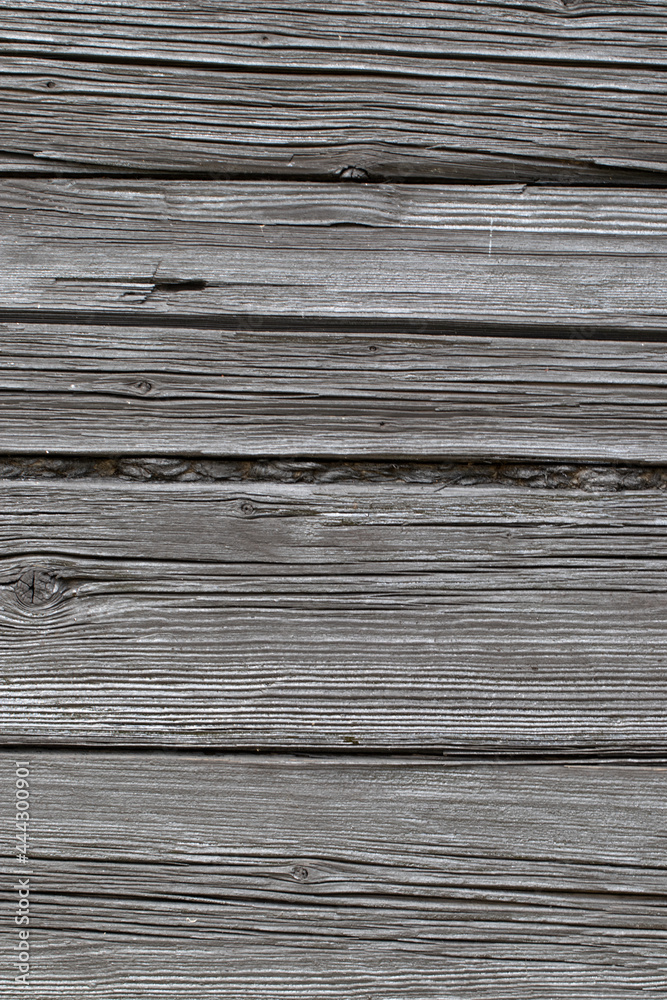 Fototapeta premium Dark Grey Old Wood Planks. Wooden texture on old buildings