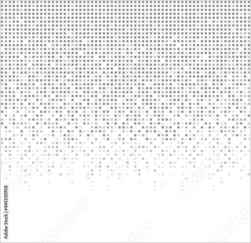 Modern technology background. Abstract gray squares on white background. Seamless pattern vector illustration.