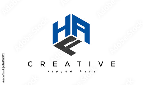 HAF triangle letter with circle logo