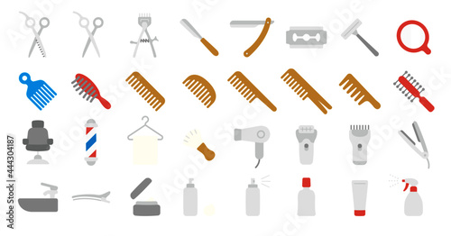 Barber Shop Icon Set