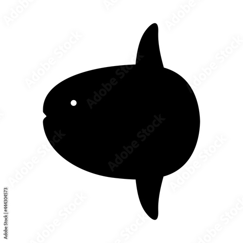 マンボウのシルエット