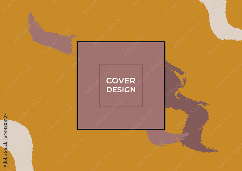 Abstract trendy universal artistic brush background templates. Good for cover, invitation, banner, placard, brochure, poster, card, flyer. Brown gold background with hand-drawn brush decoration Abstract trendy universal artistic brush background templates. Good for cover, invitation, banner, placard, brochure, poster, card, flyer. Brown gold background with hand-drawn brush decoration