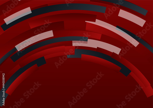 Abstract red line and black background for business card  cover  banner  flyer. Vector illustration