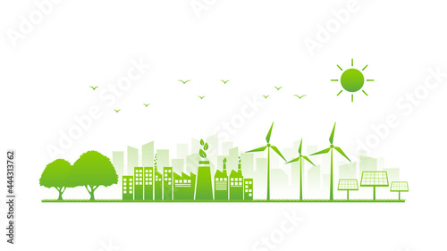 Sustainable development, World Environmental and Ecology friendly concept