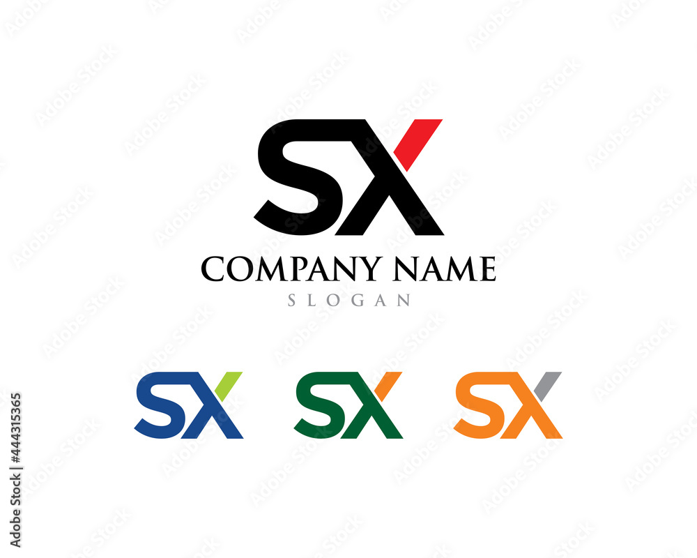 Abstract Letters SX Logo Vector 001 Abstract Letters SX Logo Vector 001