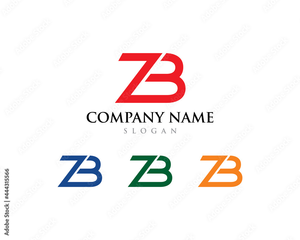 Abstract Letters ZB Logo Vector 001 Abstract Letters ZB Logo Vector 001