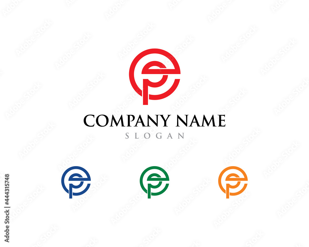 Abstract Letters EP or PE Logo Vector 001 Abstract Letters EP or PE Logo Vector 001