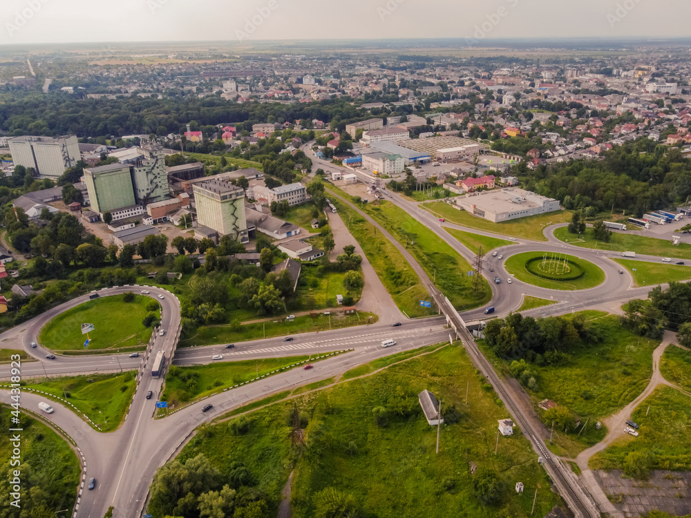 Aerial photo from Striy Lviv region West Ukraine