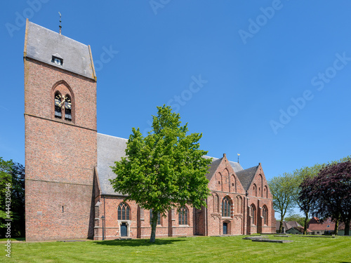 >>>HISTORICAL<<< De uit 1217 daterende kerk van Loppersum , Groningen Province The Netherlands  photo