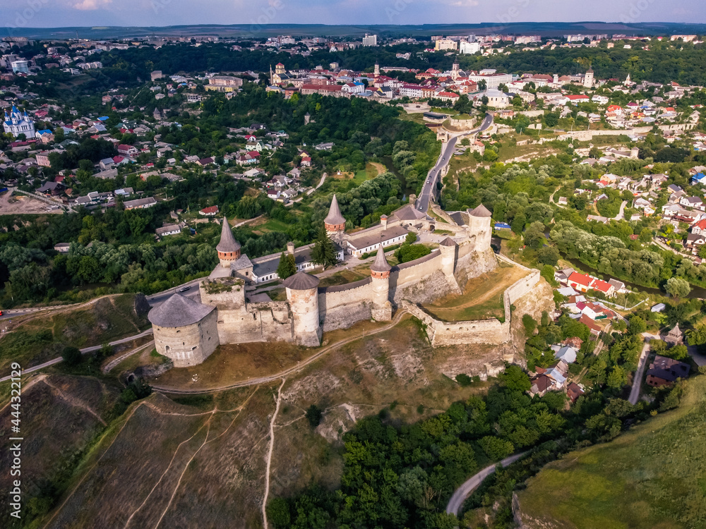Castillo Kamianets-Podilskyi panorama Ucrania