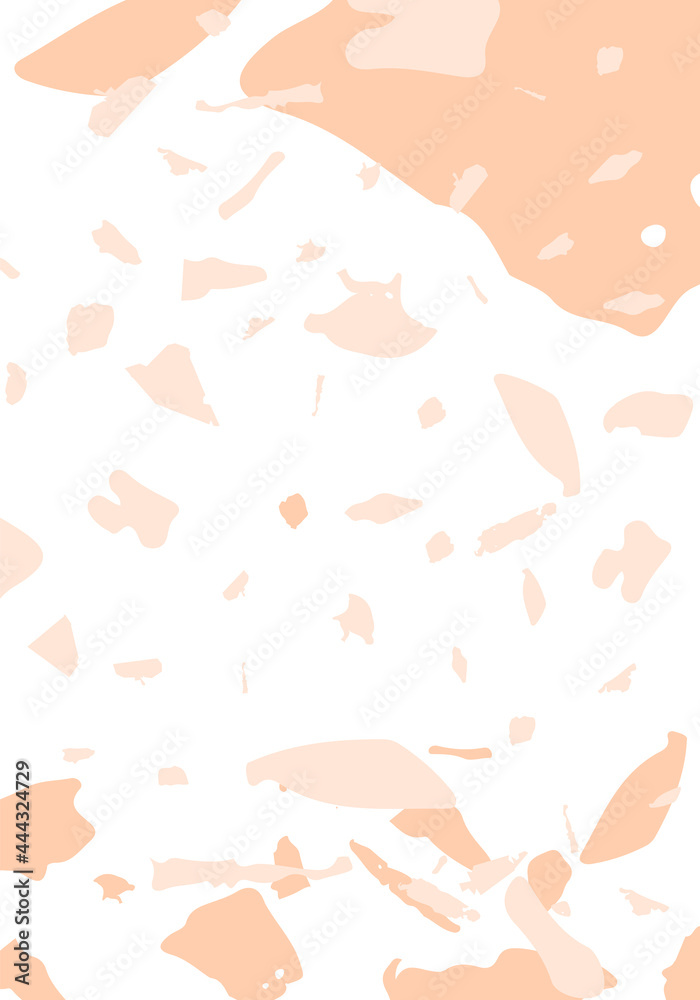 Terrazzo modern abstract template. Orange texture Terrazzo modern abstract template. Orange texture