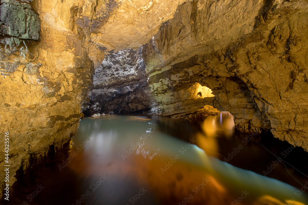 The dramatic Smoo Caves near Durness in the Scottish Highlands, UK The dramatic Smoo Caves near Durness in the Scottish Highlands, UK