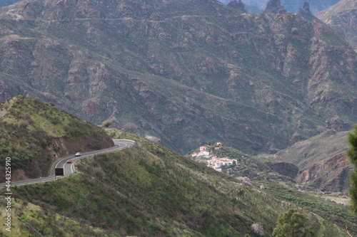 view from the mountain, landscape from the Canary islands