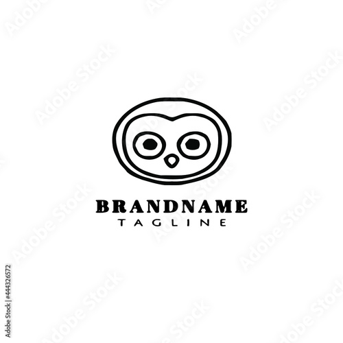 owl logo icon design template vector