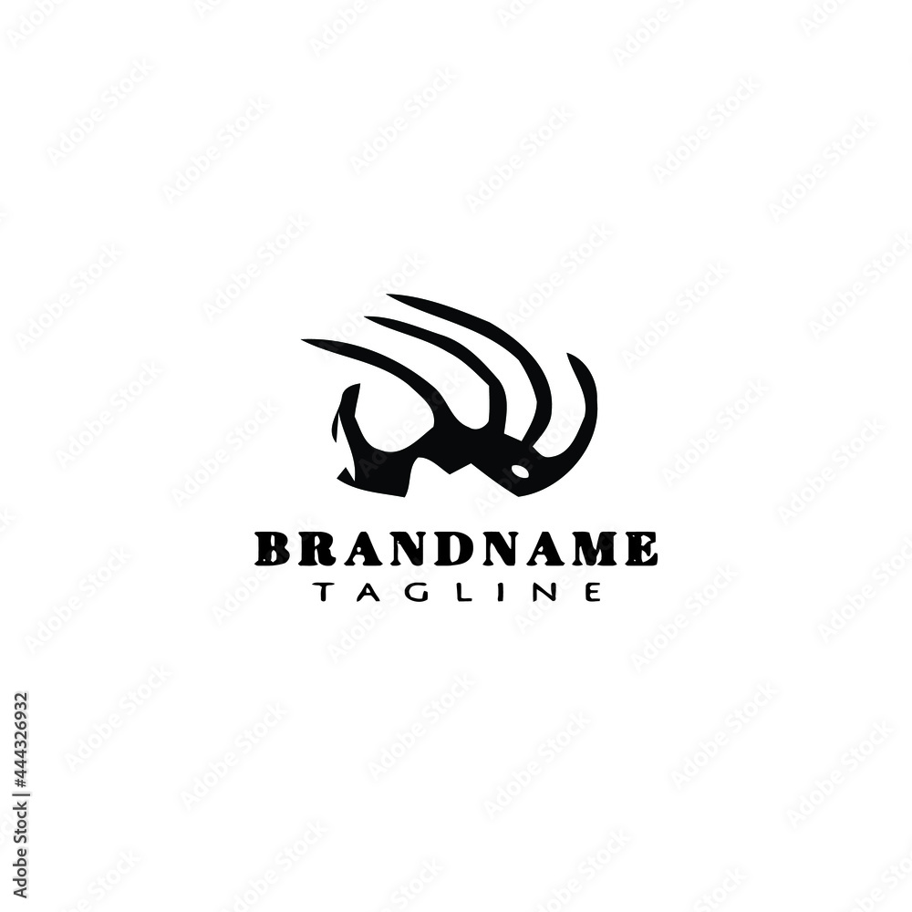 Obraz premium scratch mark logo cartoon icon design template vector cute