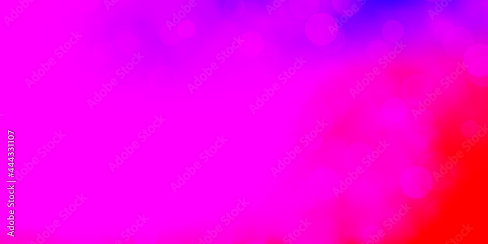 Light Pink, Blue vector pattern with spheres.