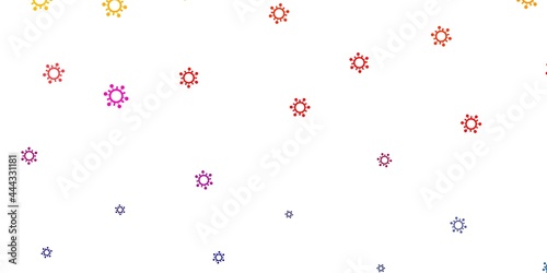 Light multicolor vector texture with disease symbols.