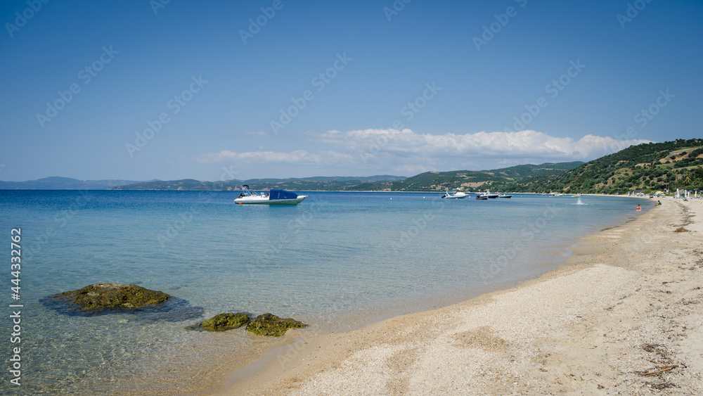 Xiropotamos beach in Athos, Greece