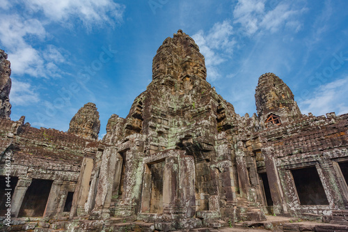 Bayon temple  Angkor Thom  Angkor  Siem Reap province  Cambodia  Asia