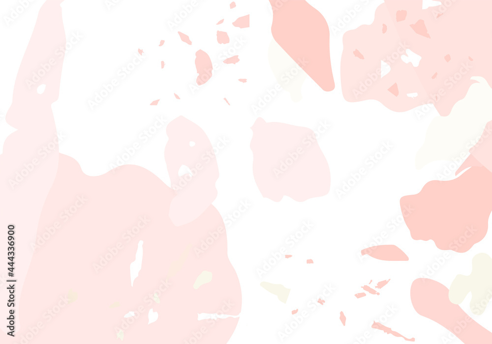 Terrazzo modern abstract template. Pink texture