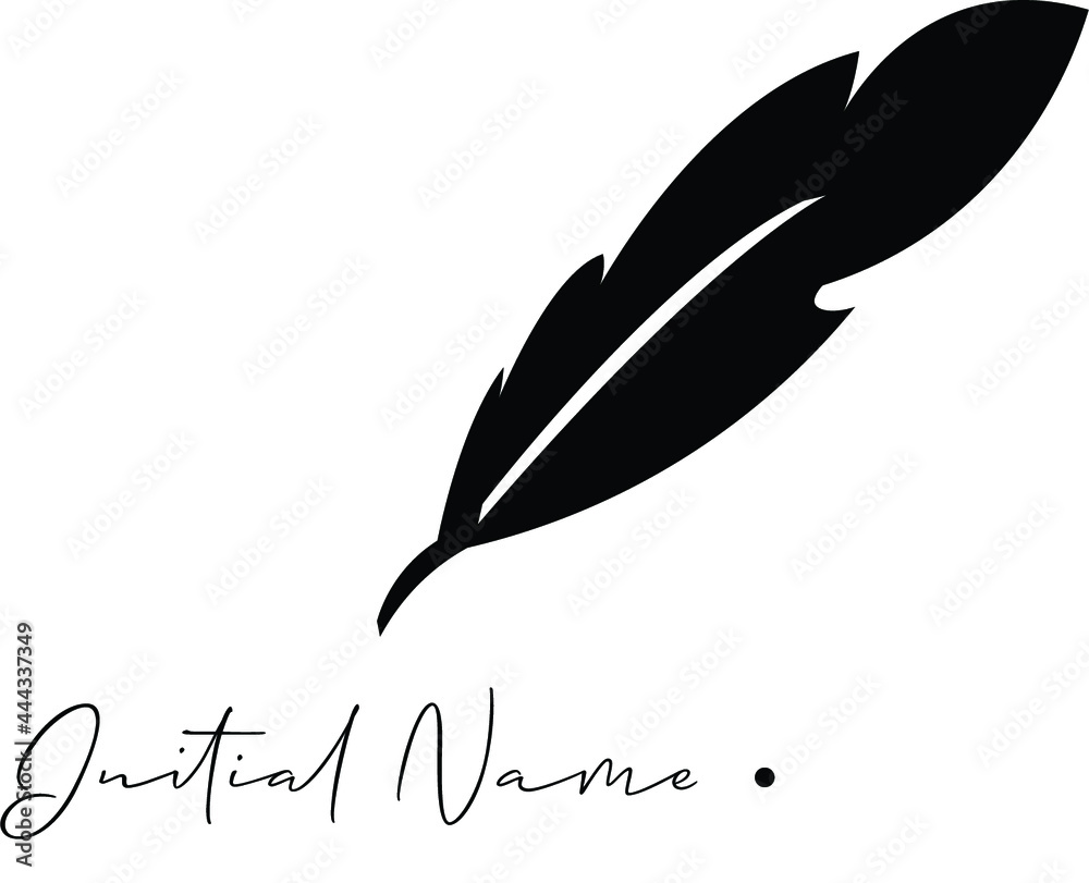 Stylish and elegant Editable Black drawn Logo or signature for company name or initial name Stylish and elegant Editable Black drawn Logo or signature for company name or initial name