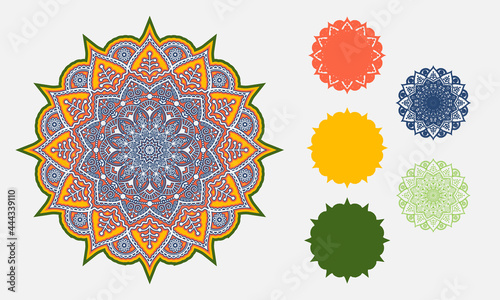 3d Layered Mandala SVG. Mandala Multilayer Cut File, Five layers. Multilayer elements for paper cutting or machine cutting– 3d SVG Flowers