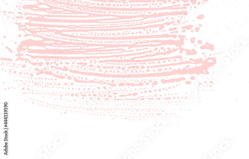 Grunge texture. Distress pink rough trace. Favorab