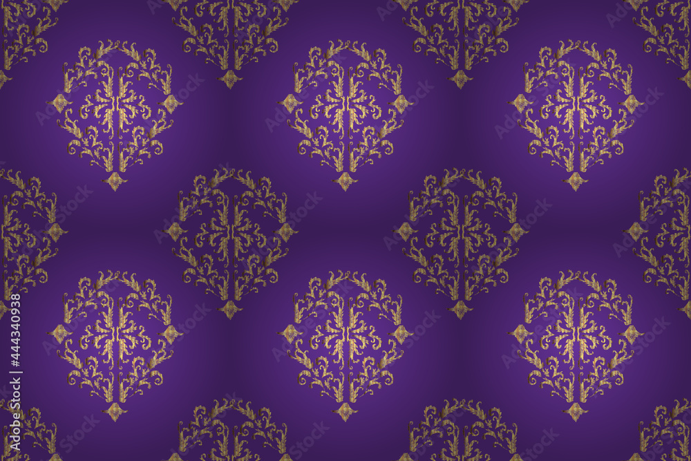 Seamless pattern with interesting doodles on colorfil background. Pano. Raster illustration. Seamless pattern with interesting doodles on colorfil background. Pano. Raster illustration.