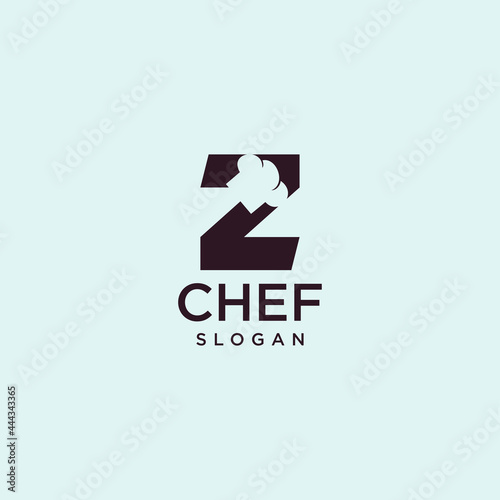 Letter Z Chef Logo , Initial Restaurant Cook Vector Design art