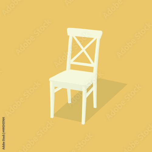 chair white vector volumetric color