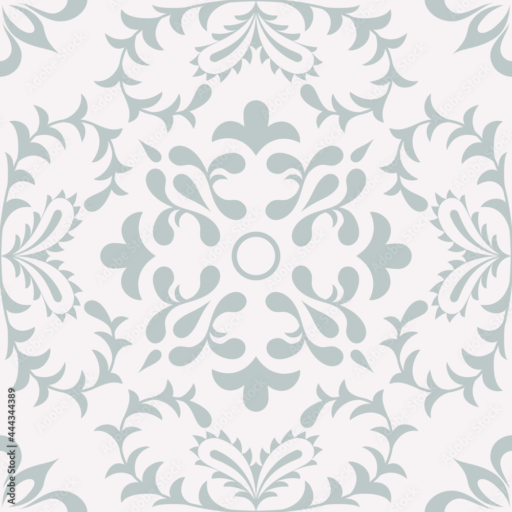 Beige Spanish Tile - Vector Ornamental Illustration - Talavera Tile