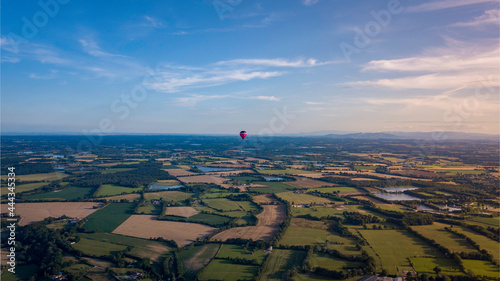 Drone Photo Of Hot Air Balloon over 