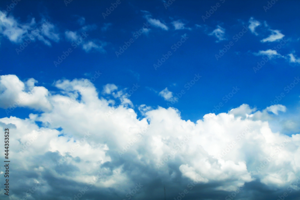 blue sky and clouds