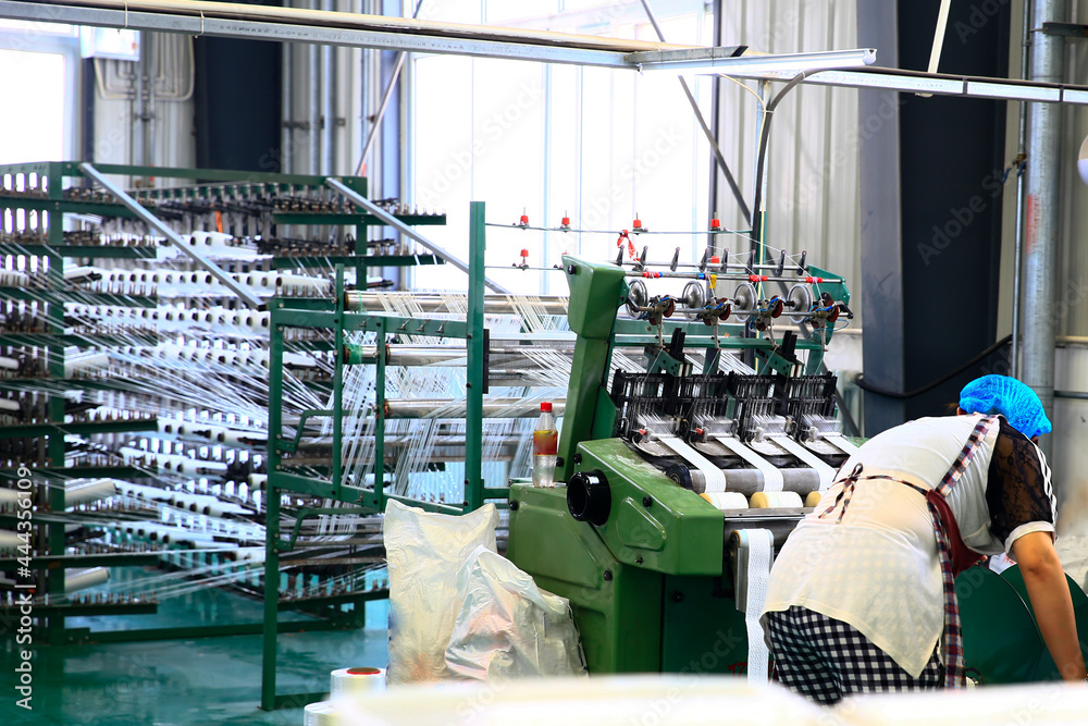 Packaging equipment, industrial factory automation production li - obrazy, fototapety, plakaty 