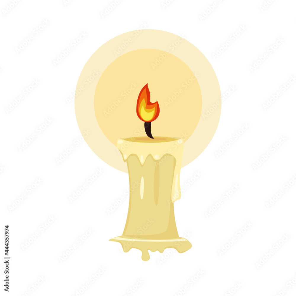 Vector of a neutral candlestick light burning indicating hope Vector of a neutral candlestick light burning indicating hope