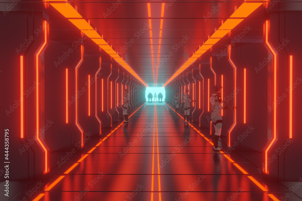 Fototapeta premium Corredor Sci-Fi
