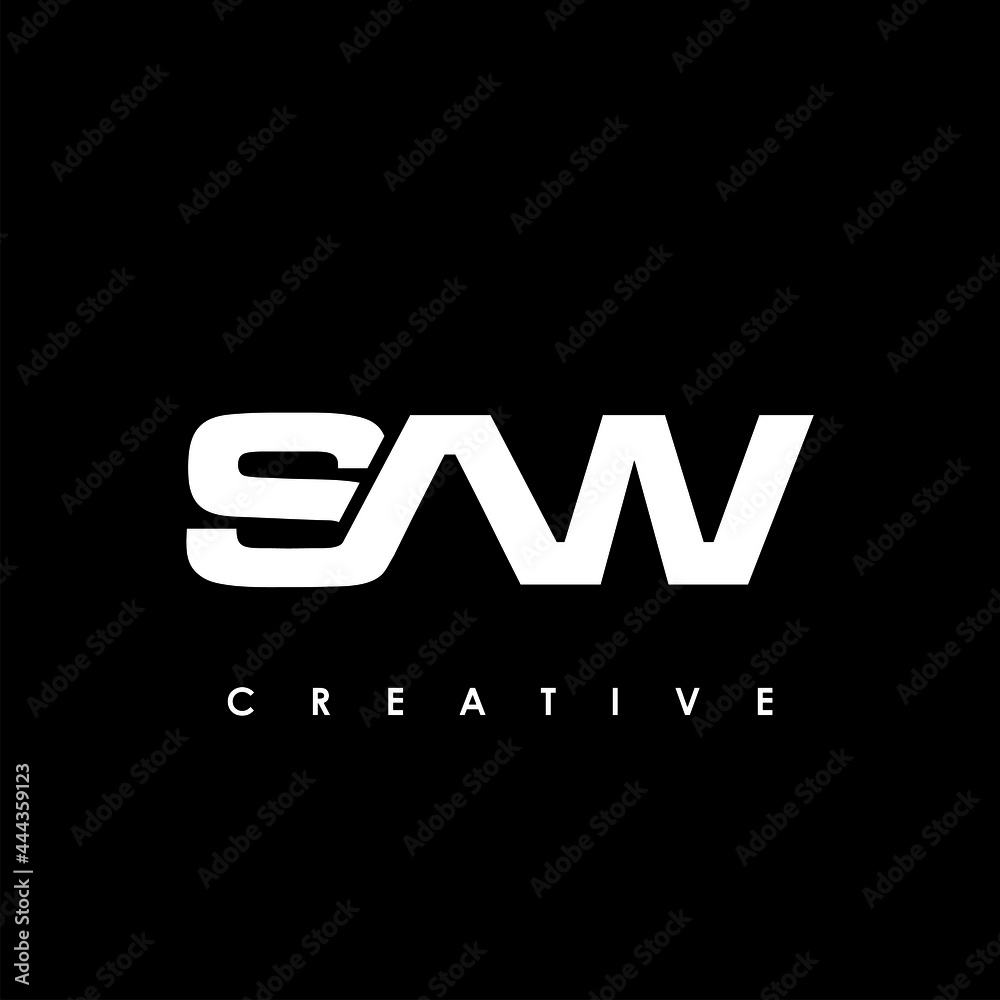 SAW Letter Initial Logo Design Template Vector Illustration SAW Letter Initial Logo Design Template Vector Illustration