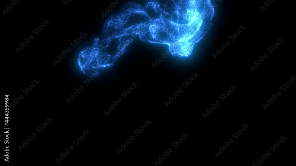 幻想的なパーティクル　粒子　液体　小さい粒　カラーパウダー　インクドロップ　ゆっくり漂う