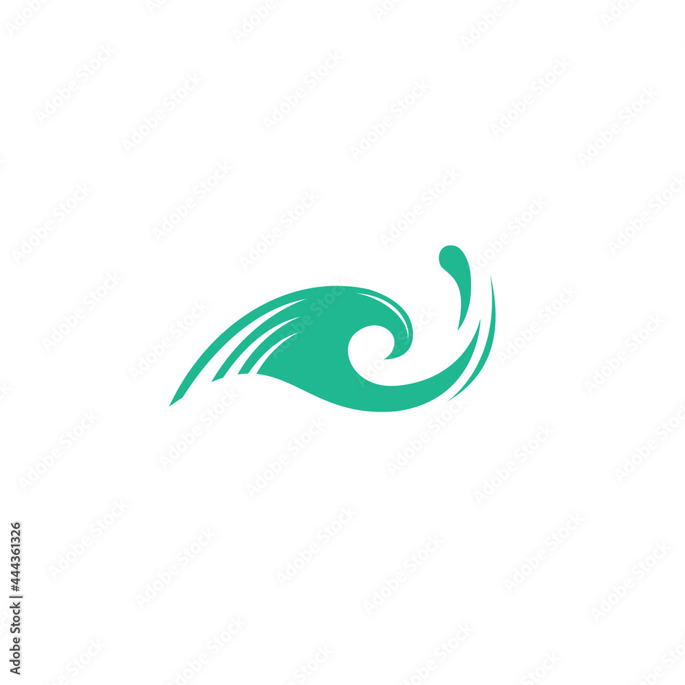 Wave Abstract Logo Simple and Clean Design Wave Abstract Logo Simple and Clean Design