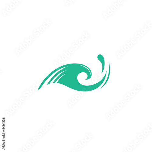 Fototapeta Naklejka Na Ścianę i Meble -  Wave Abstract Logo Simple and Clean Design