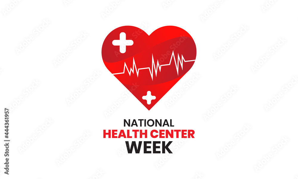 National health center week vector banner template observed on august. Raising awareness accomplishments of america's health centers. National health center week vector banner template observed on august. Raising awareness accomplishments of america's health centers.
