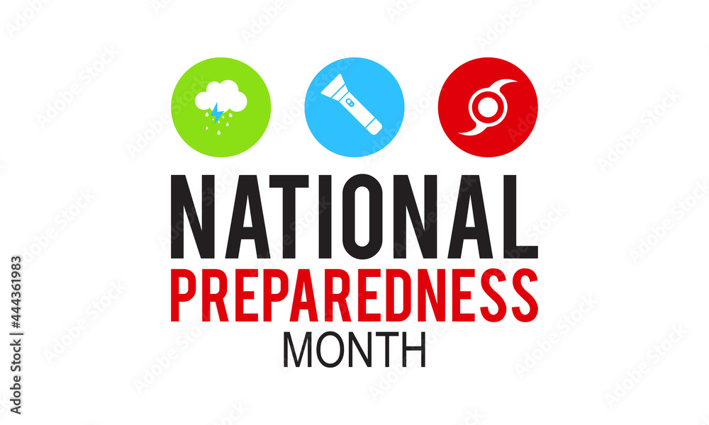 National preparedness month (NPM) vector banner, poster, card, background design. Observed on september each year. National preparedness month (NPM) vector banner, poster, card, background design. Observed on september each year.