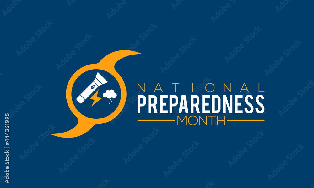 National preparedness month (NPM) vector banner, poster, card, background design. Observed on