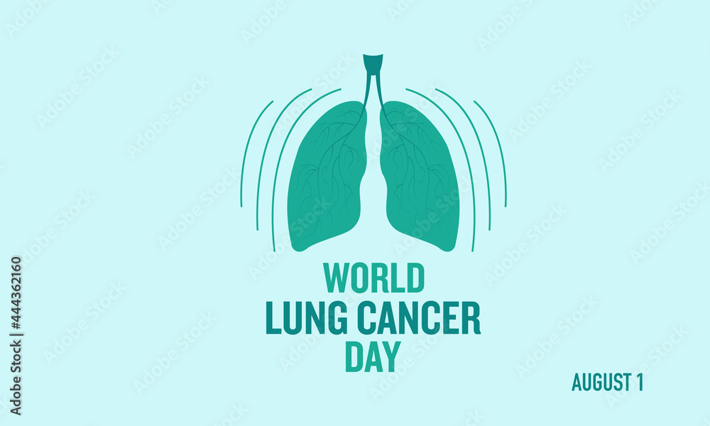 World Lung Cancer Day Observed On August. Banner, Poster, Card 