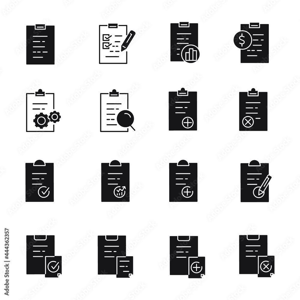 Clipboard icon. Clipboard set symbol vector elements for infographic web. Clipboard icon. Clipboard set symbol vector elements for infographic web.