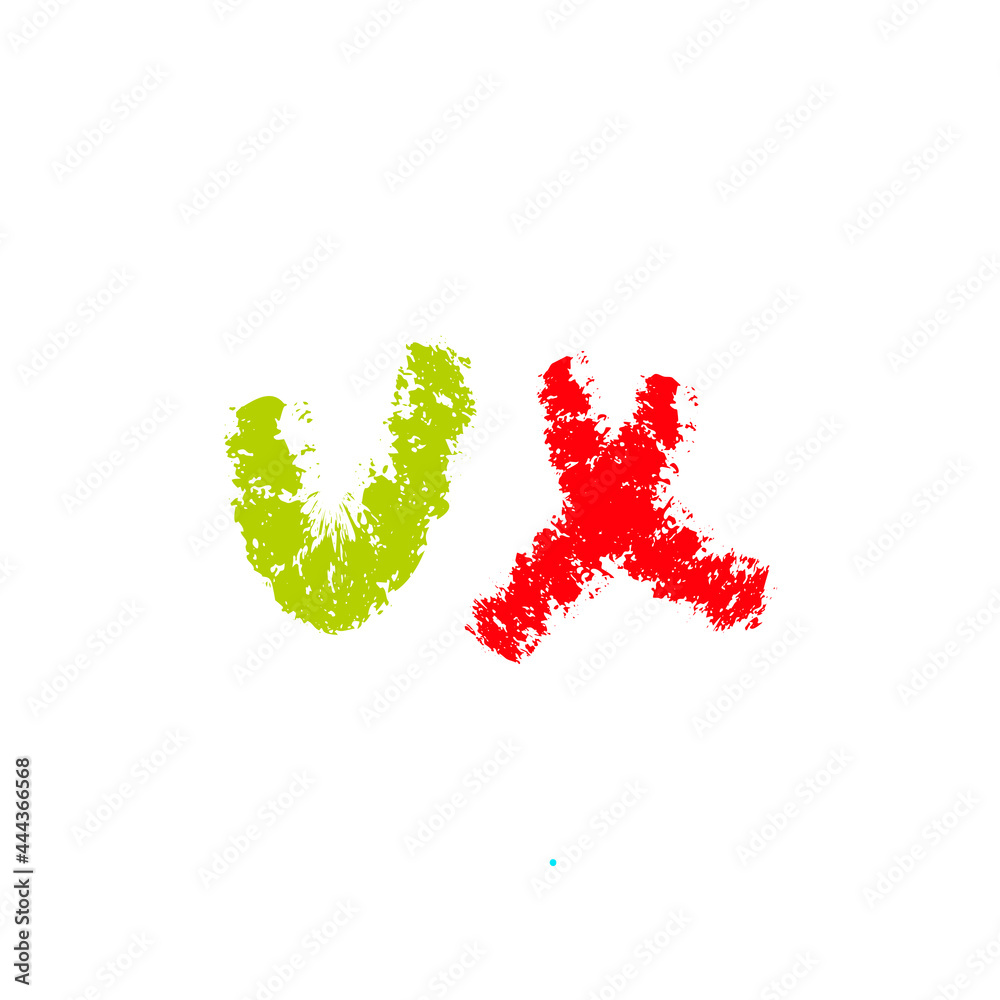 approve, reject checklist mark vector illustration approve, reject checklist mark vector illustration