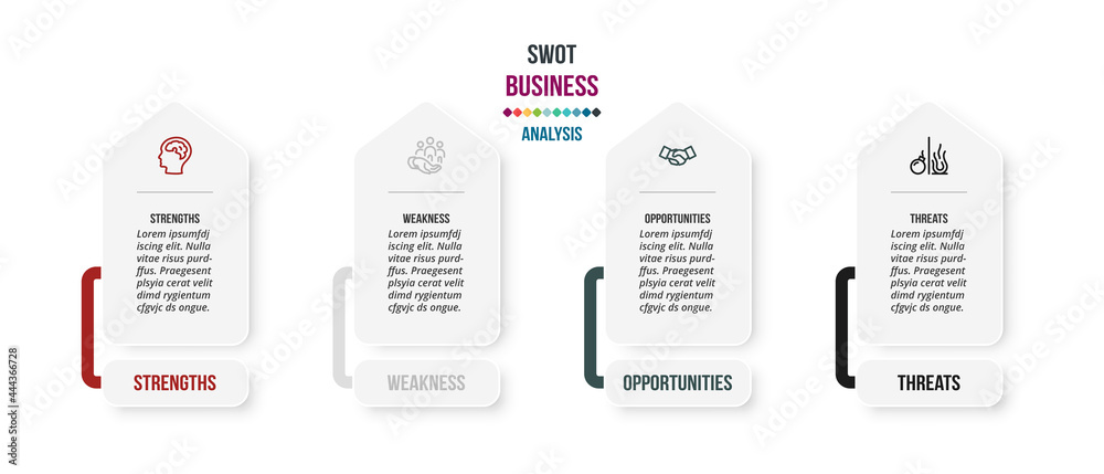 Business concept infographic template with option.
Business concept infographic template with option.