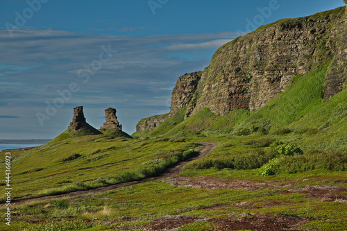 Rocks of the Barents Sea coast.
