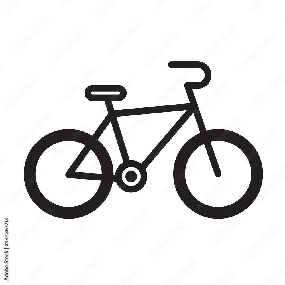 bicycle outline icon. isolated on a white background. suitable for the theme of vehicles, transportation, toys etc. bicycle outline icon. isolated on a white background. suitable for the theme of vehicles, transportation, toys etc.