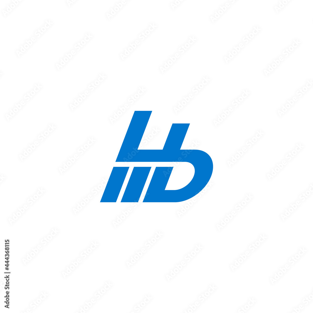 4D monogram initial letter. Business logo design. 4D monogram initial letter. Business logo design.